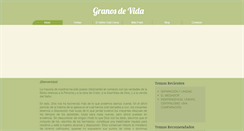 Desktop Screenshot of granosdevida.cl